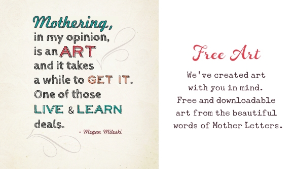 Mother Letters Free Art